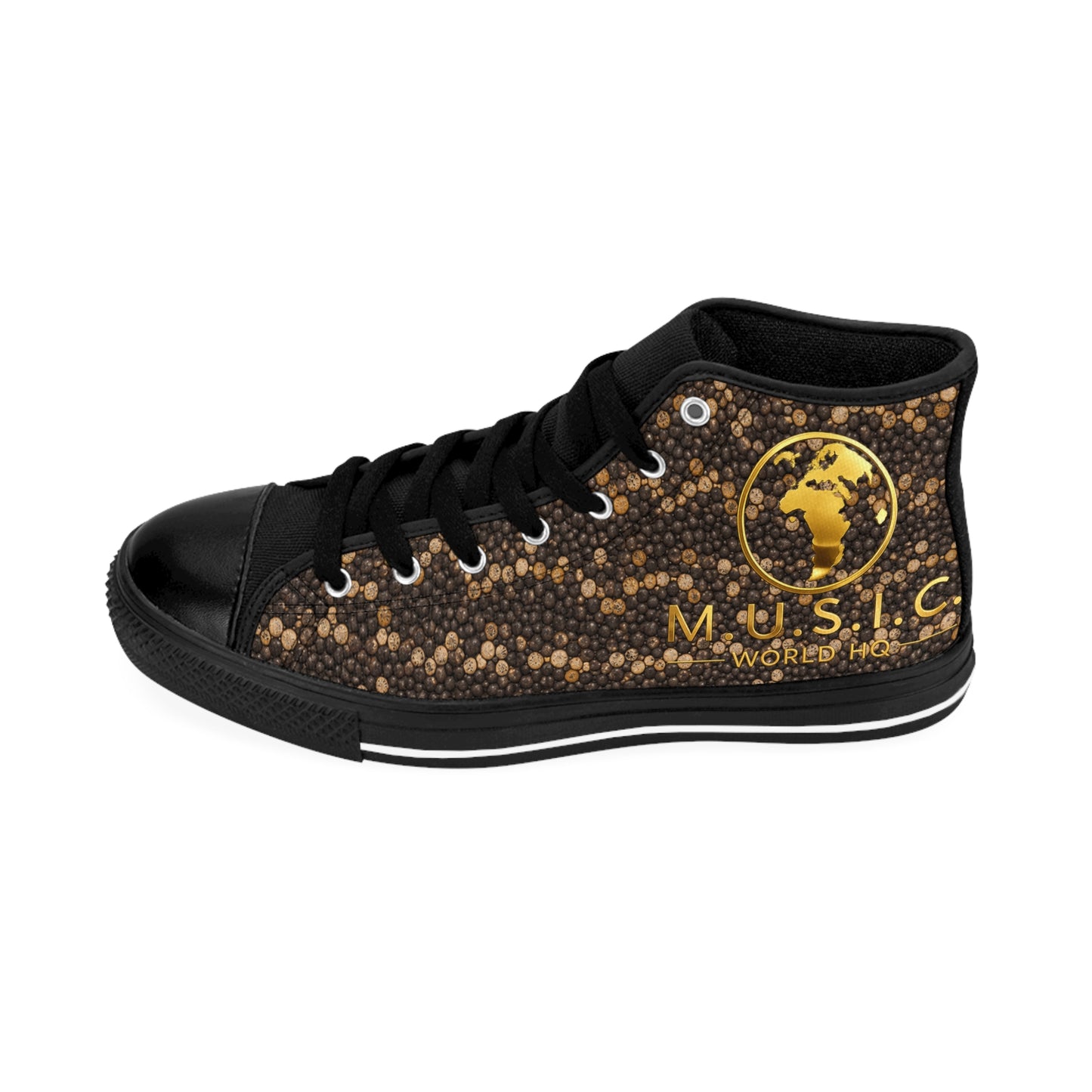Wild by Design™ — Monitor Lizard Print High-Top Sneakers | M.U.S.I.C. World HQ