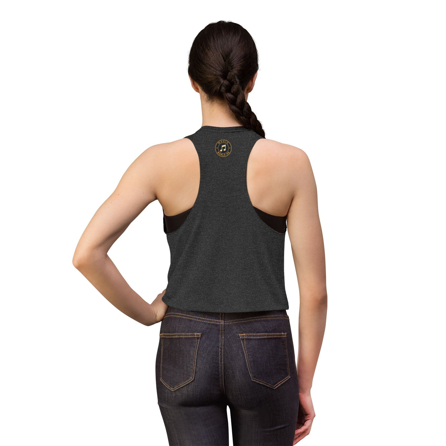 Postal Music - Turn It Up to Level 7 - Women's Crop T-Shirt
