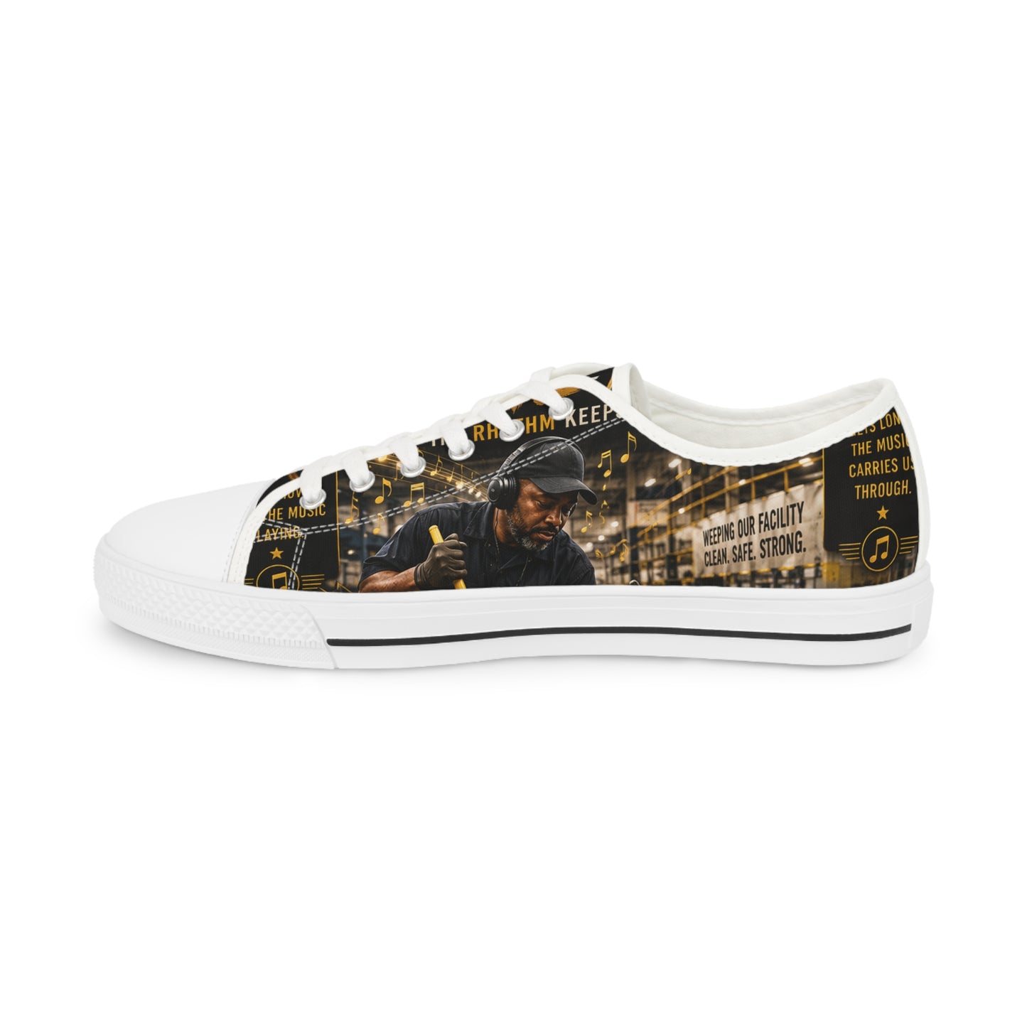 Cleaning to the Beat — Low-Top Sneakers