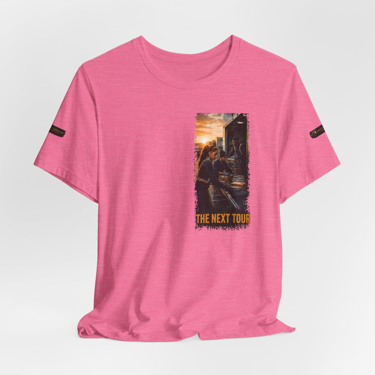 Postal Music — The Next Tour Premium Unisex T-Shirt — Color Group 4 of 11