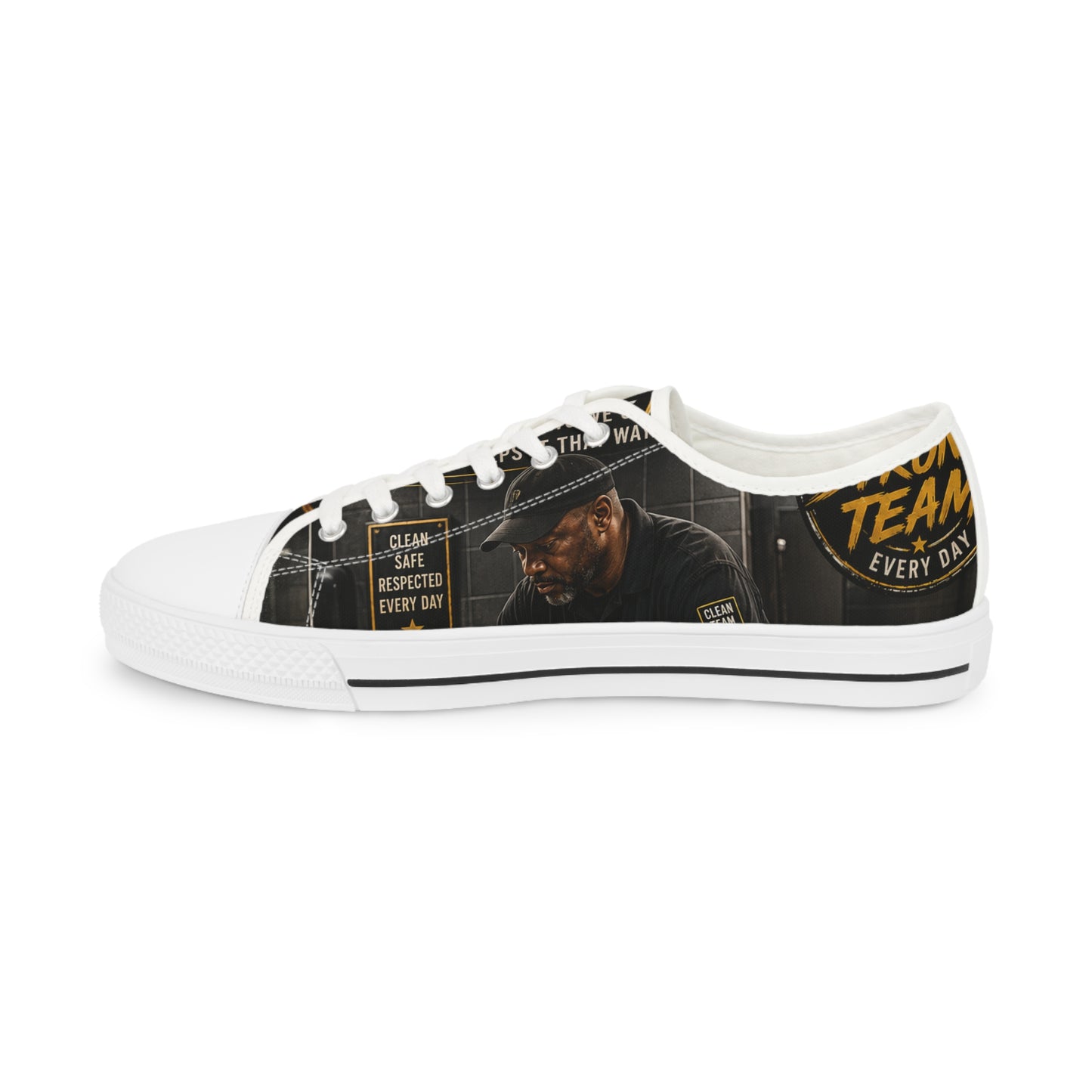 Clean Today. Better Tomorrow. — Low-Top Sneakers