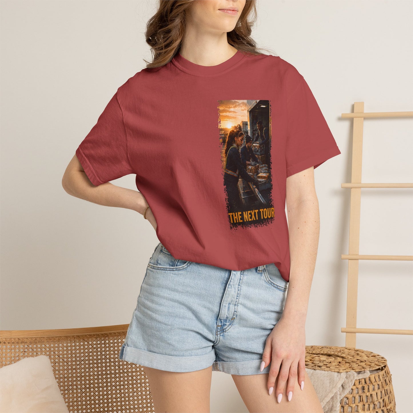 Postal Music — The Next Tour Garment-Dyed T-Shirt — Color Group 2 of 4
