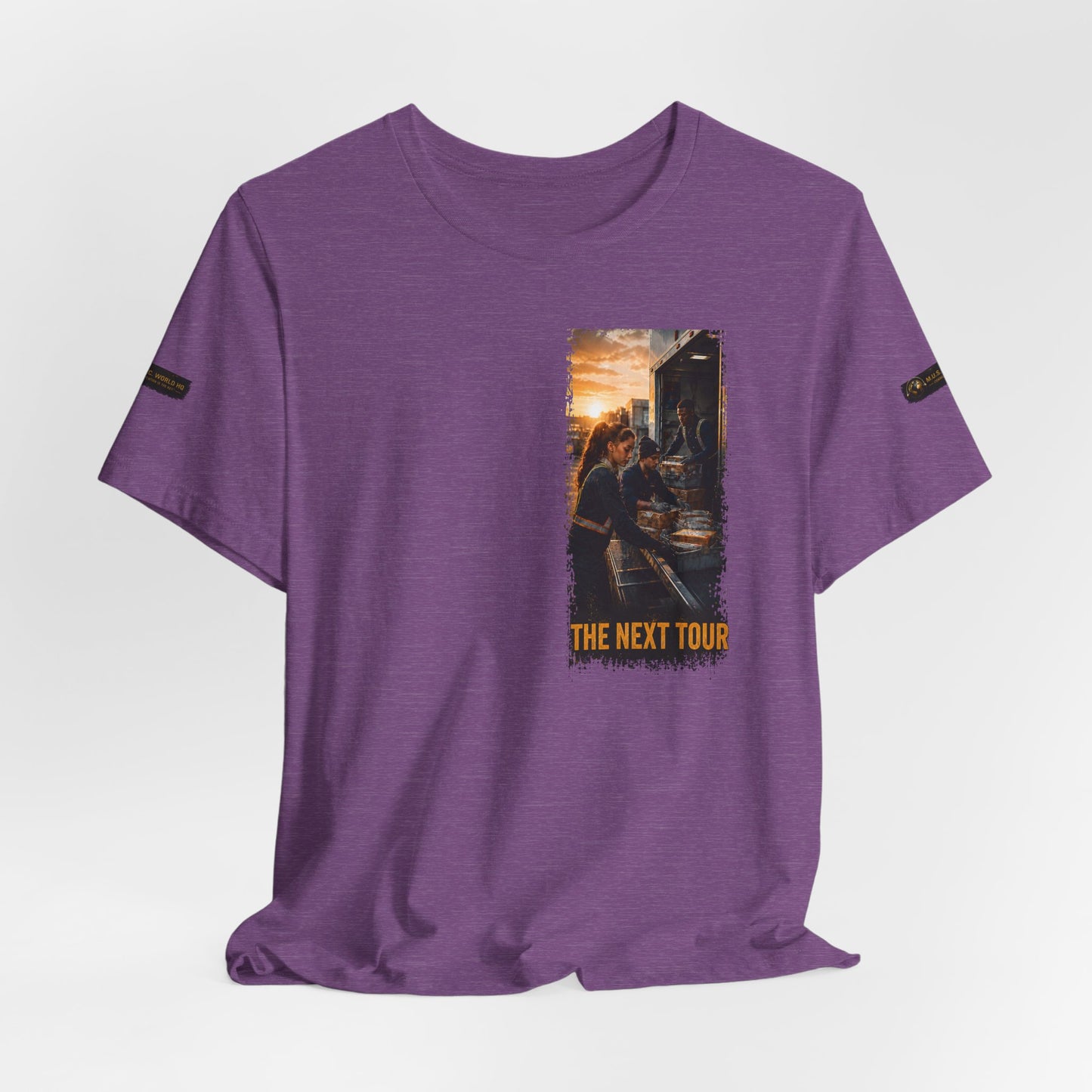 Postal Music — The Next Tour Premium Unisex T-Shirt — Color Group 7 of 11