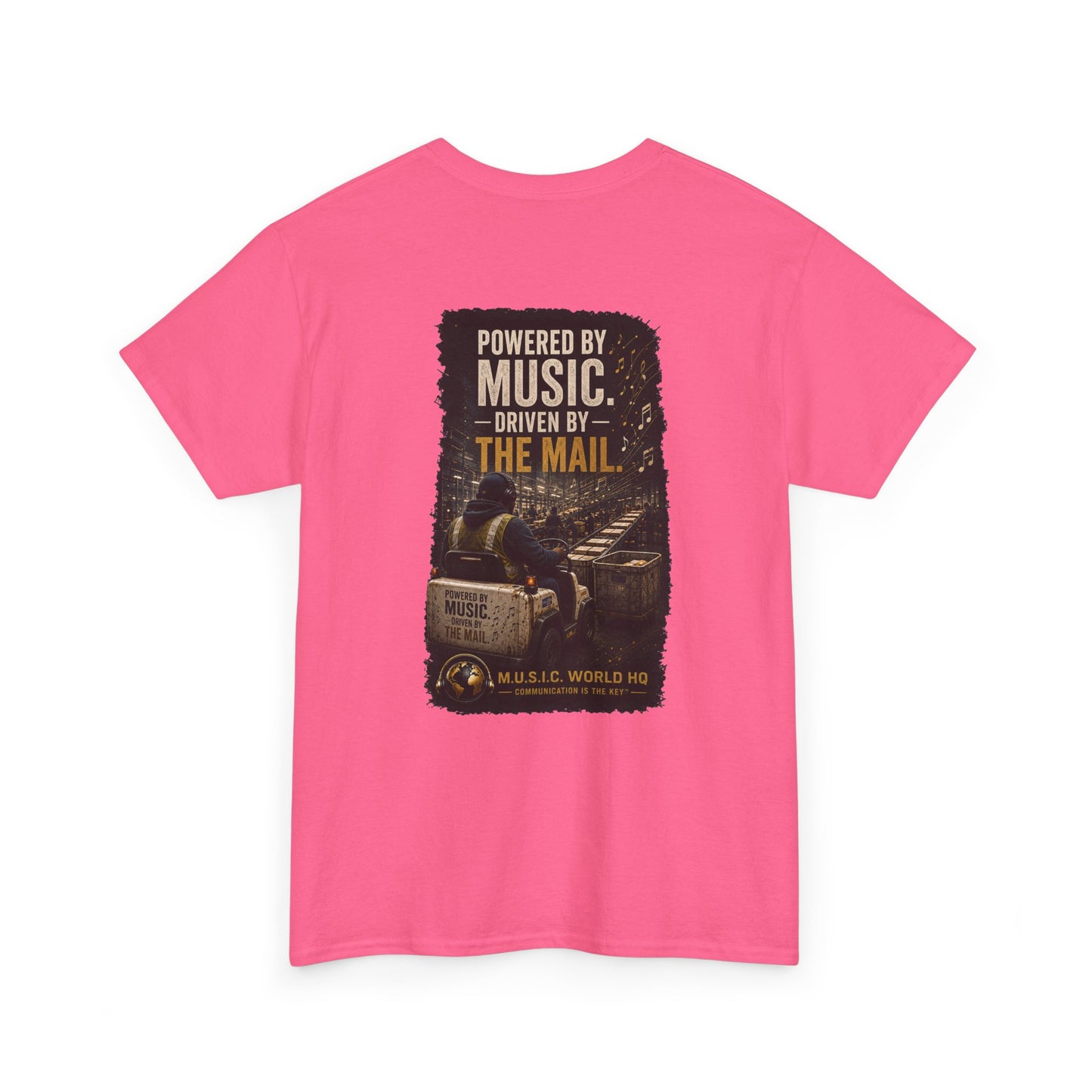 Postal Music - Powered by Music Premium T-Shirt - Colorways E
