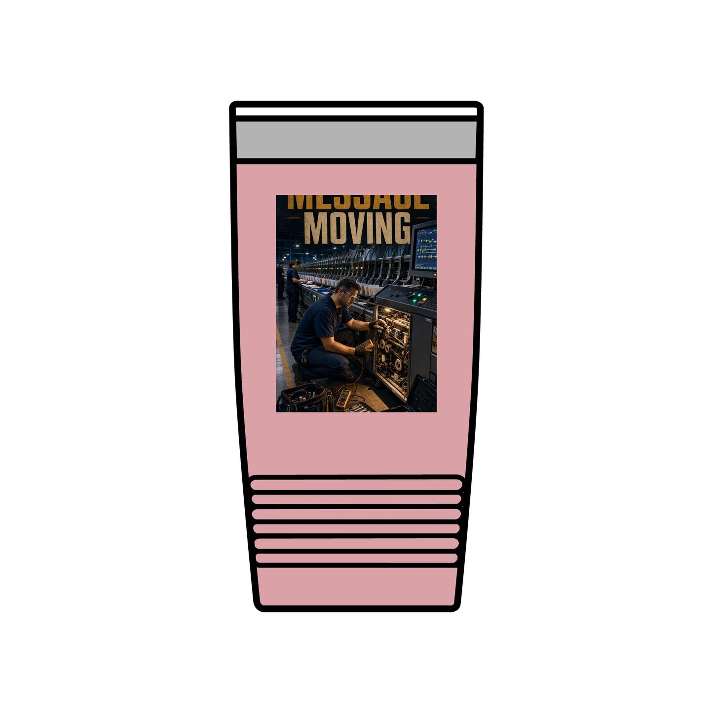 Postal Music — Keep the Message Moving — Insulated Tumbler 20oz