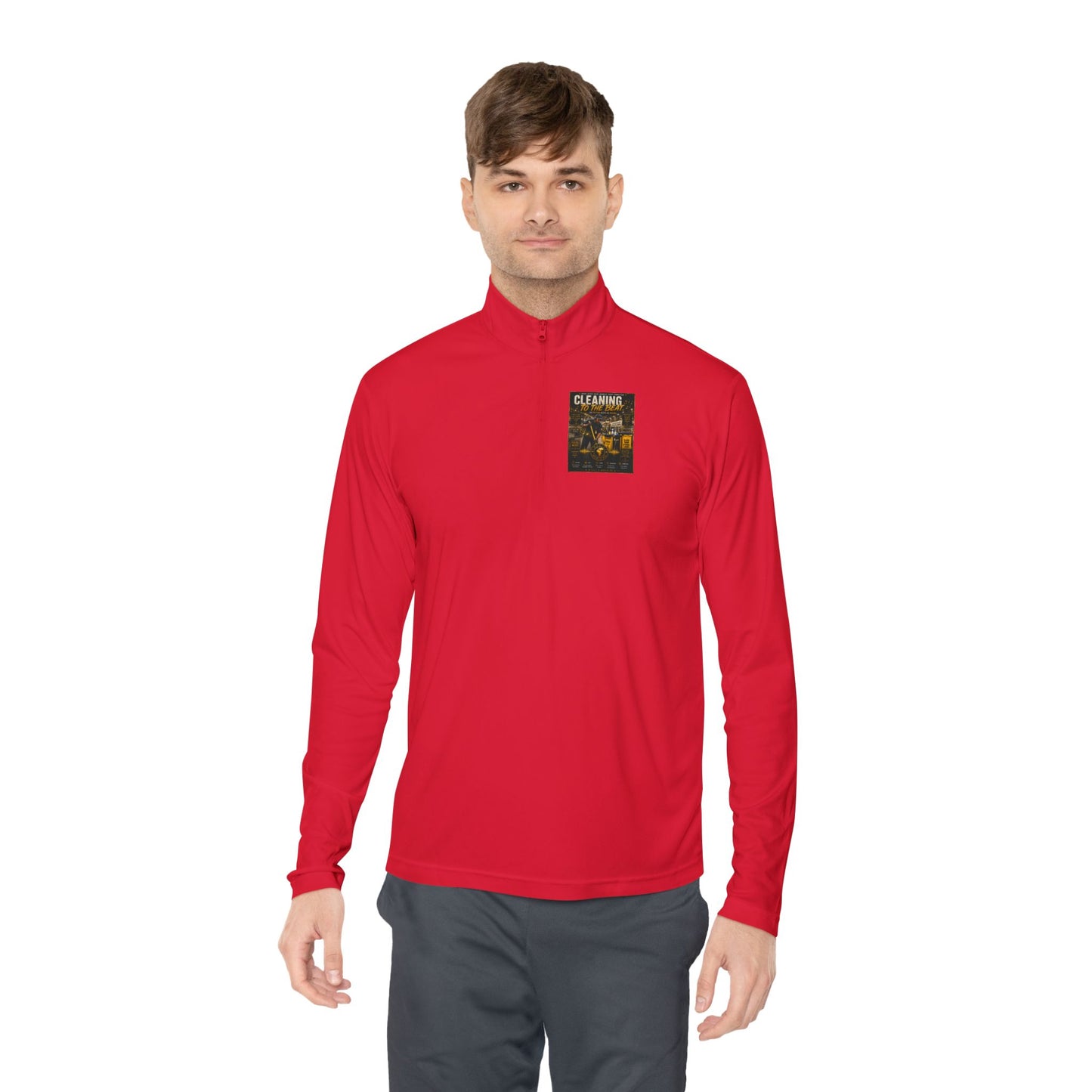 Cleaning to the Beat — Quarter-Zip Pullover
