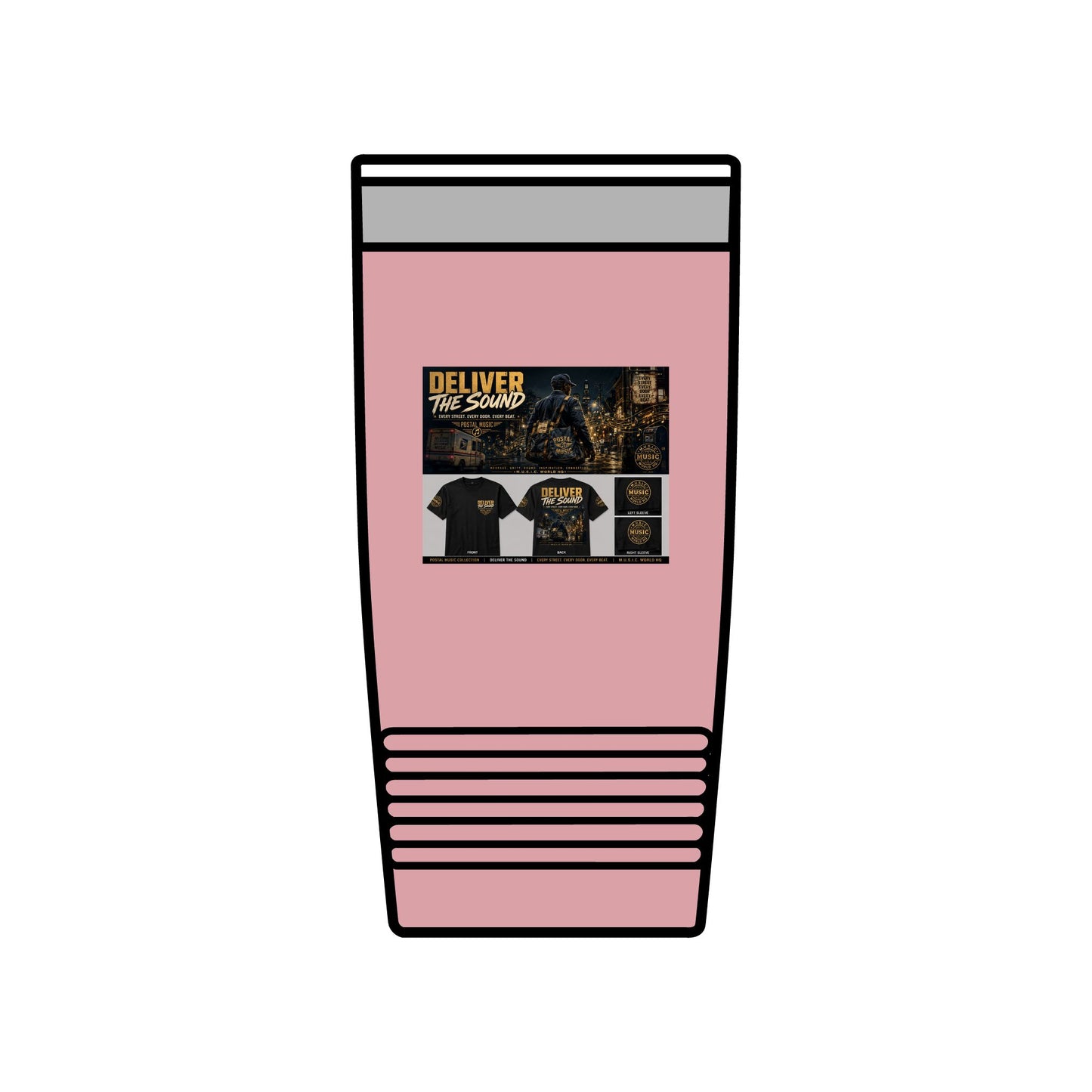 Postal Music — Deliver the Sound — Insulated Tumbler 20oz