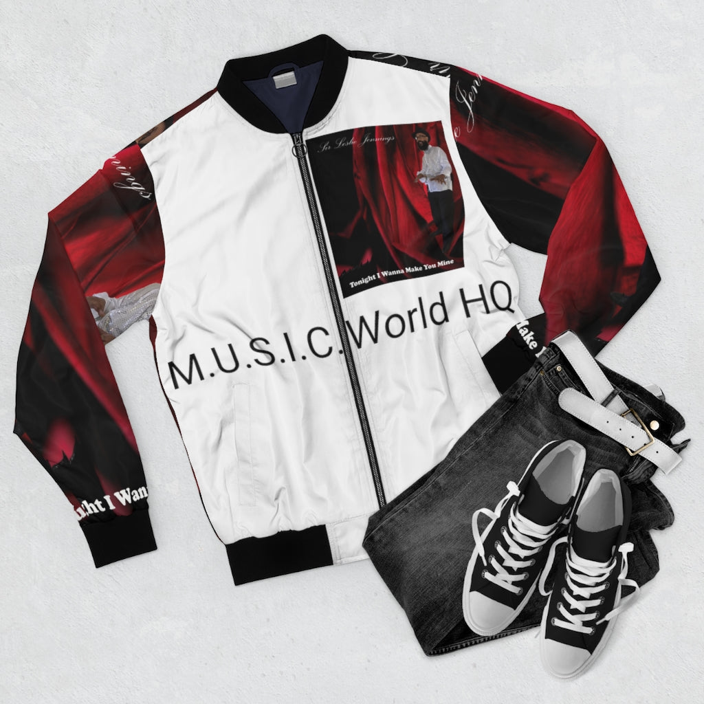 M.U.S.I.C. World HQ Album Cover Series Men's AOP Bomber Jacket