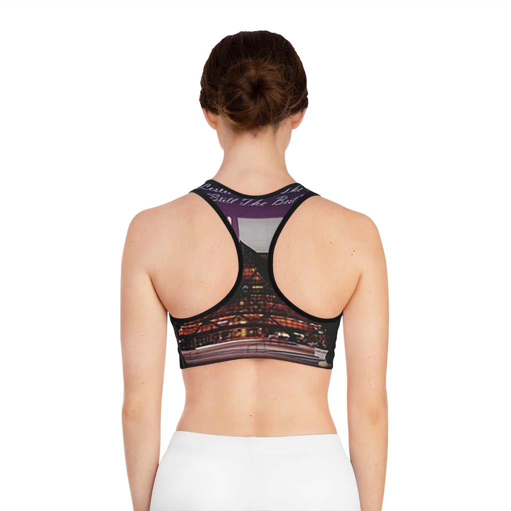 M.U.S.I.C. World HQ Sports Bra (AOP)