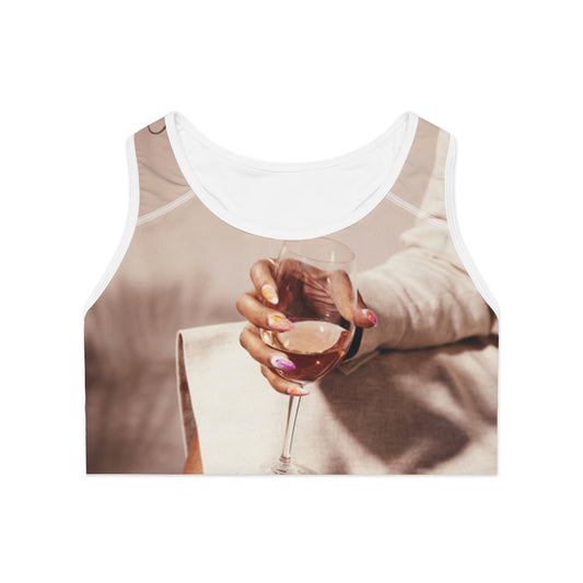 M.U.S.I.C. World HQ Sports Bra (AOP)