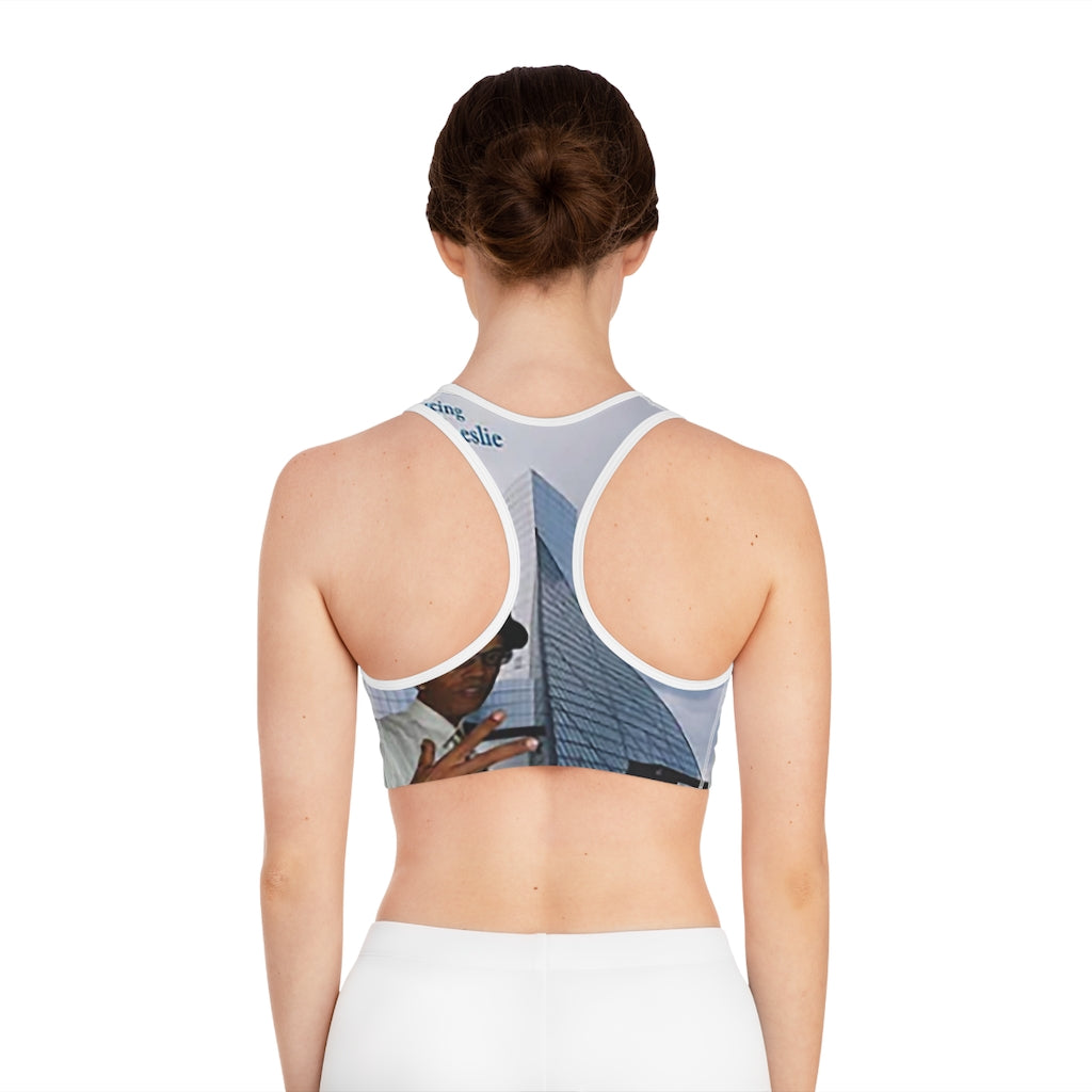 M.U.S.I.C. World HQ Sports Bra (AOP)
