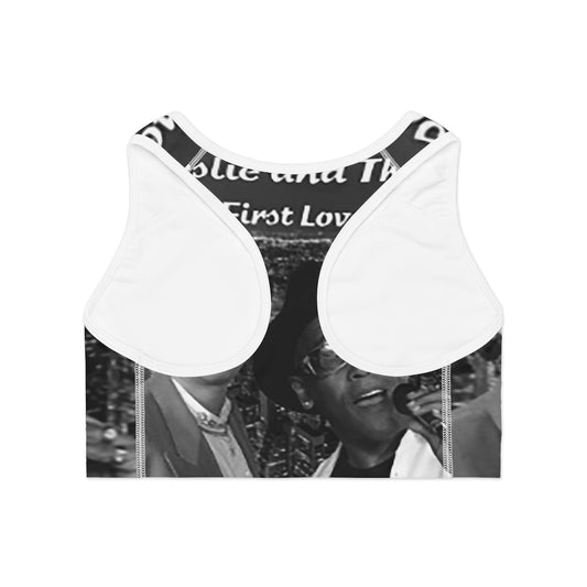 M.U.S.I.C. World HQ Sports Bra (AOP)