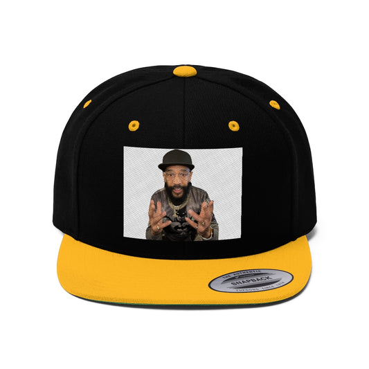 M.U.S.I.C. World HQ Unisex Flat Bill Hat