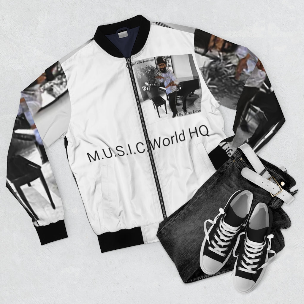 M.U.S.I.C. World HQ Album Cover Series Men's AOP Bomber Jacket