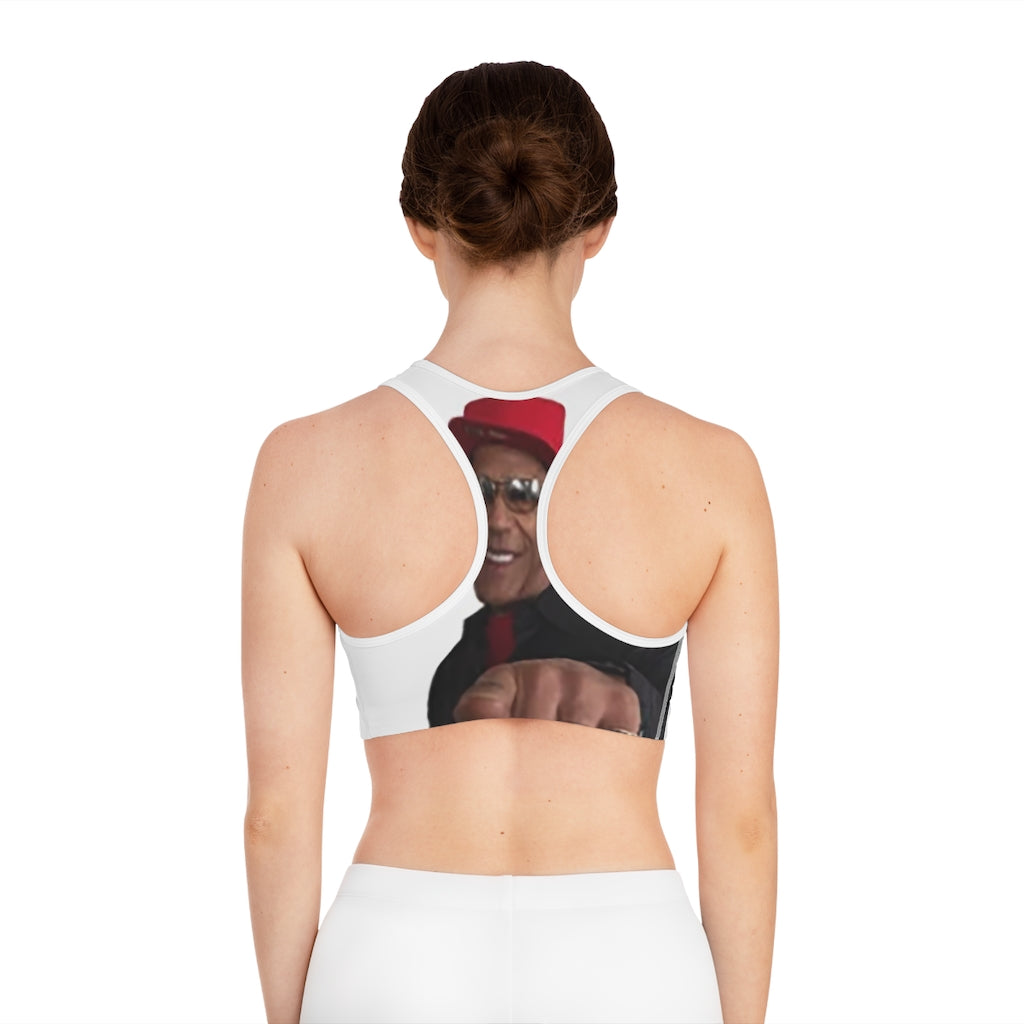 M.U.S.I.C. World HQ Sports Bra (AOP)