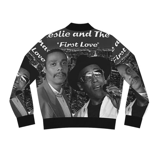 M.U.S.I.C. World HQ Album Cover Series Women's Bomber Jacket (AOP)