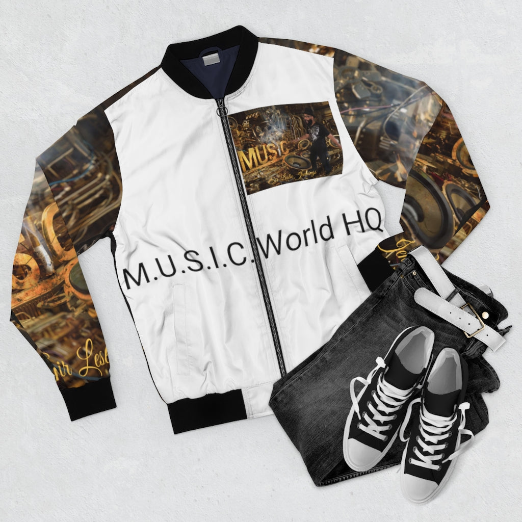 M.U.S.I.C. World HQ Album Cover Series Men's AOP Bomber Jacket
