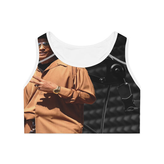 M.U.S.I.C. World HQ Sports Bra (AOP)