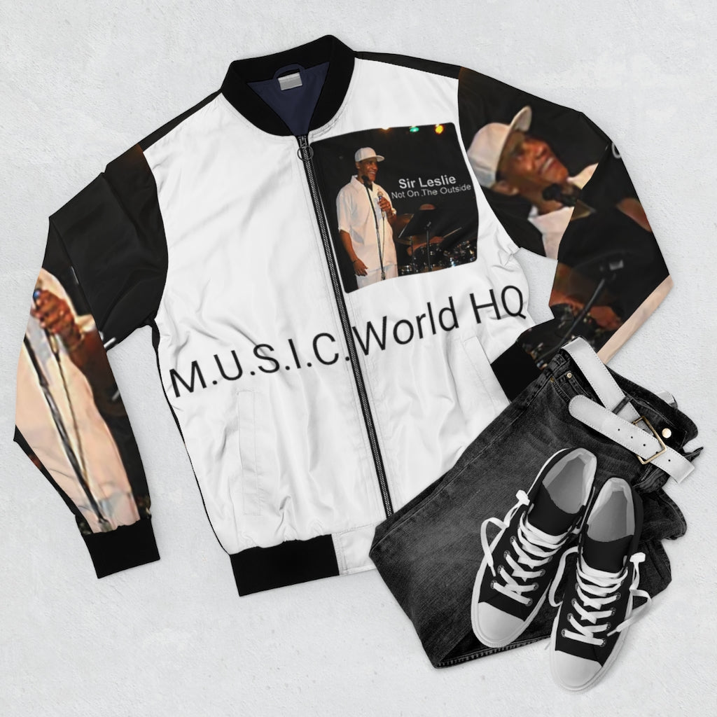 M.U.S.I.C. World HQ Album Cover Series Men's AOP Bomber Jacket