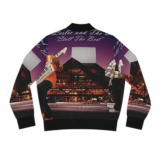 M.U.S.I.C. World HQ Album Cover Series Women's Bomber Jacket (AOP)