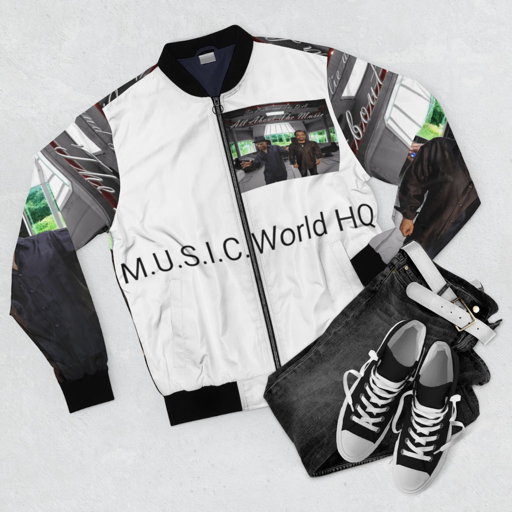 M.U.S.I.C. World HQ Album Cover Series Men's AOP Bomber Jacket