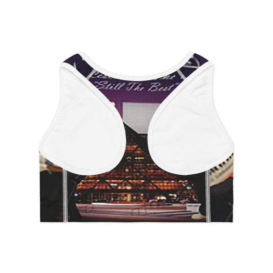 M.U.S.I.C. World HQ Sports Bra (AOP)