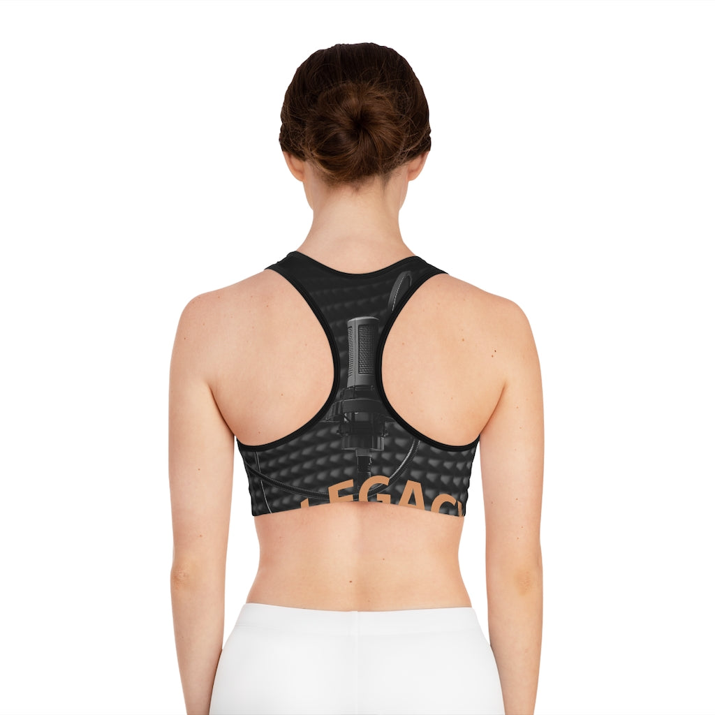 M.U.S.I.C. World HQ Sports Bra (AOP)