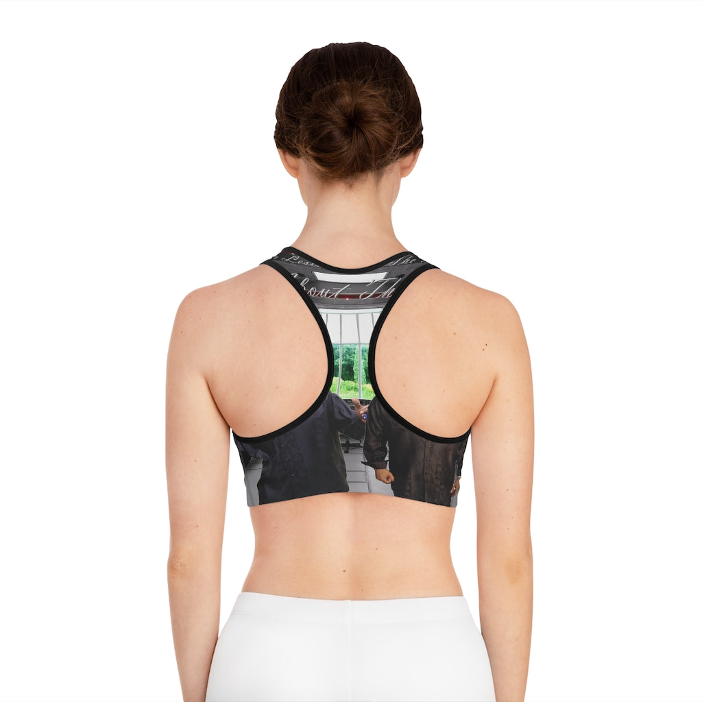 M.U.S.I.C. World HQ Sports Bra (AOP)