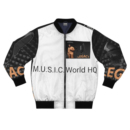 M.U.S.I.C. World HQ Album Cover Series Men's AOP Bomber Jacket