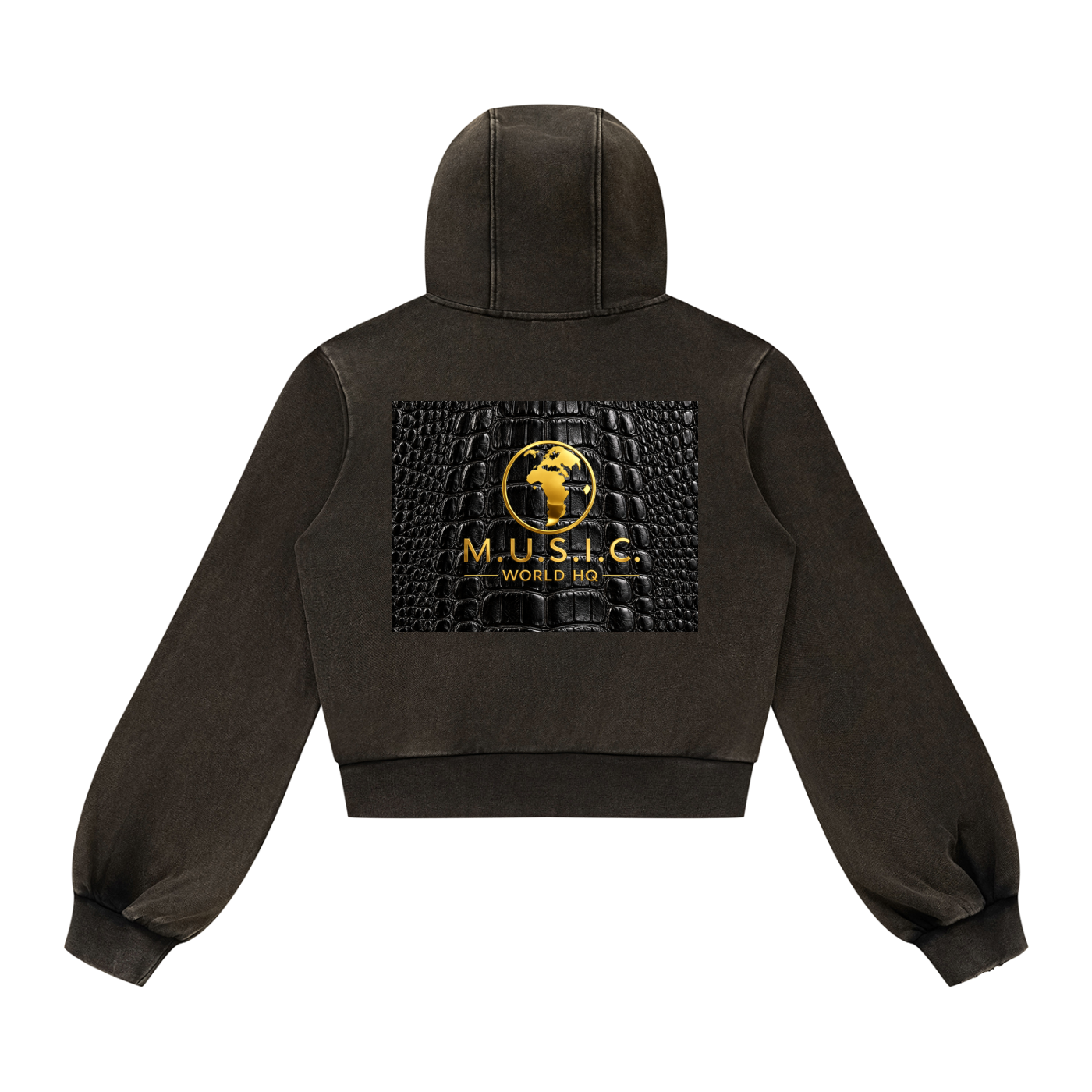 Wild By Design - Alligator Women’s Vintage Wash Full Zip Hoodie
