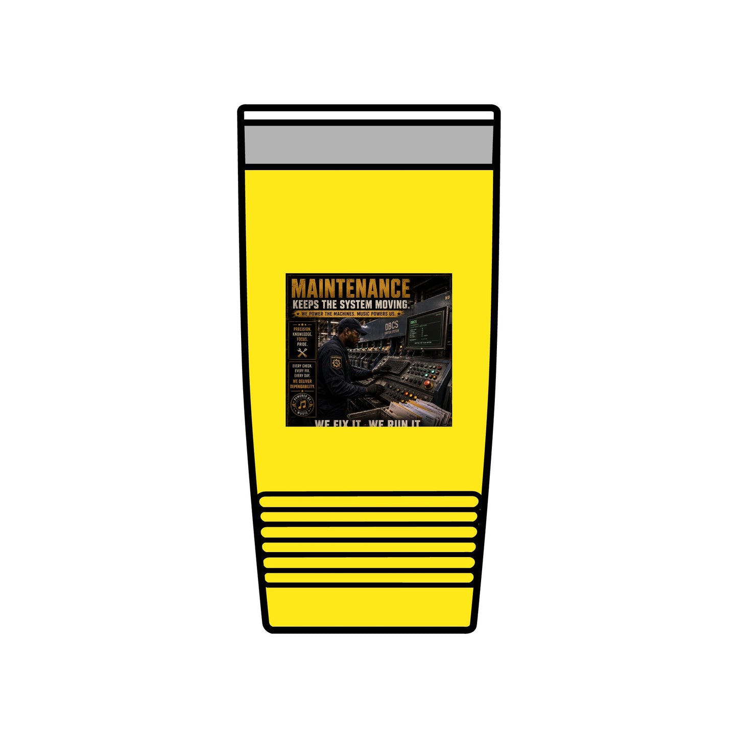 Postal Music — Maintenance Keeps the System Moving — Insulated Tumbler 20oz