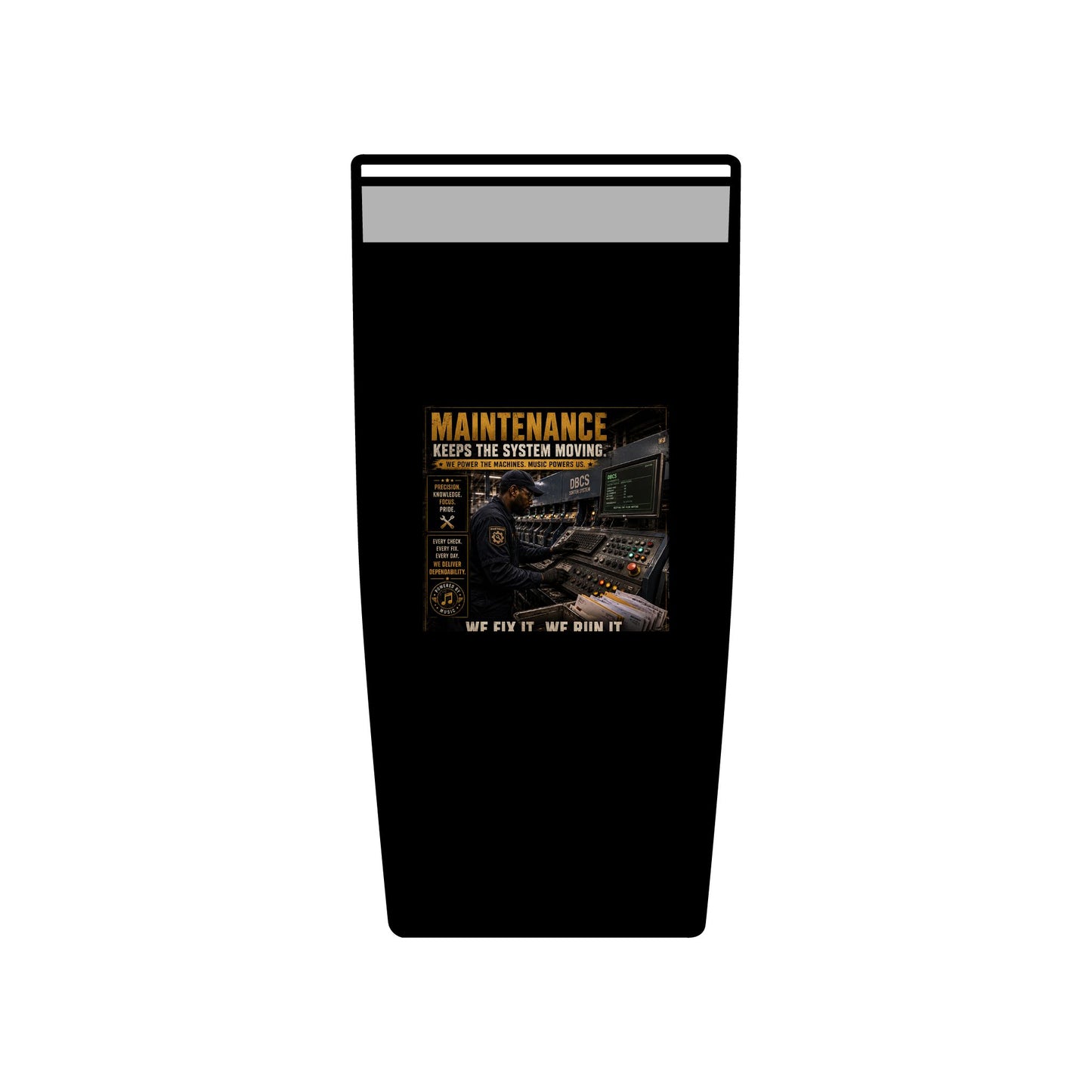 Postal Music — Maintenance Keeps the System Moving — Insulated Tumbler 20oz