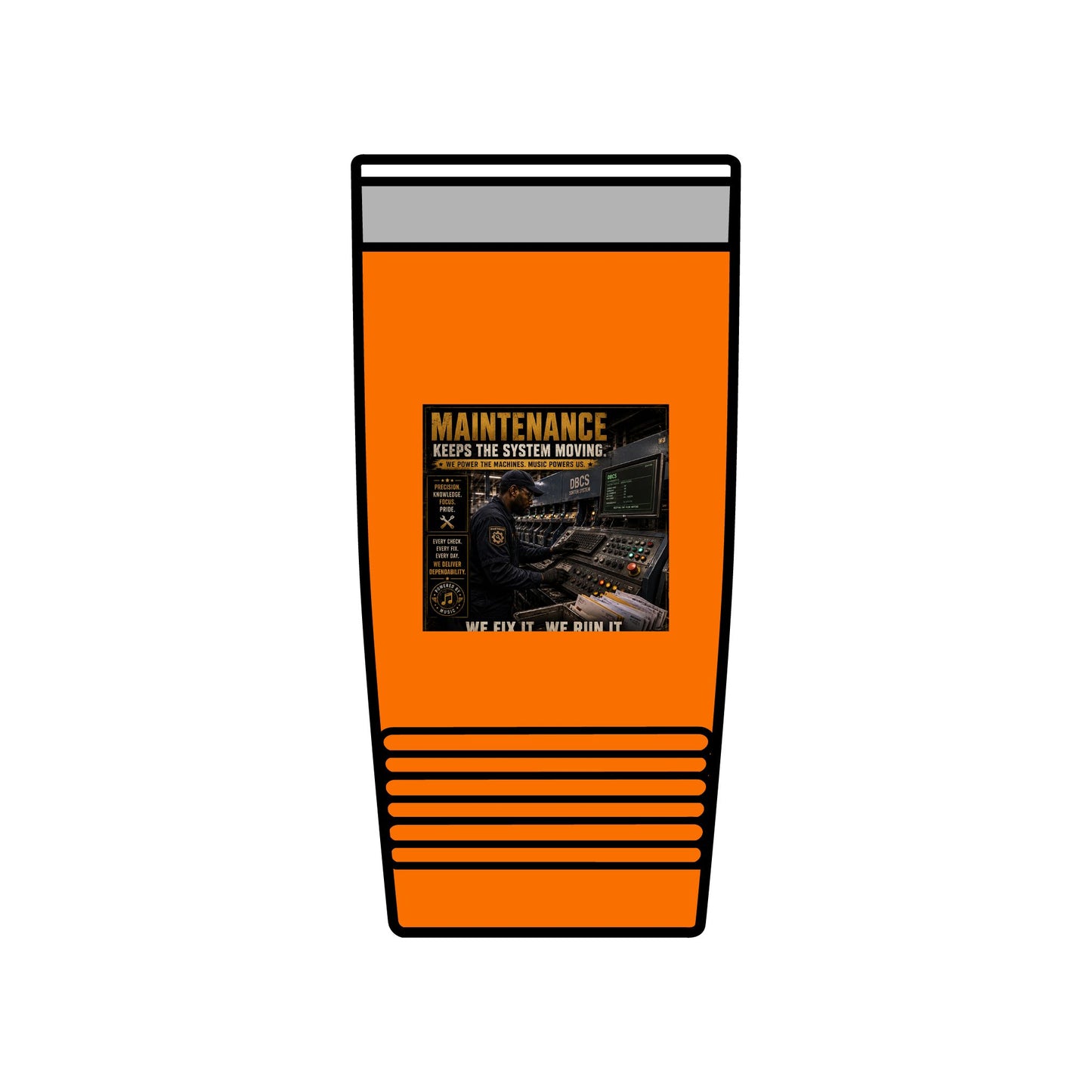 Postal Music — Maintenance Keeps the System Moving — Insulated Tumbler 20oz