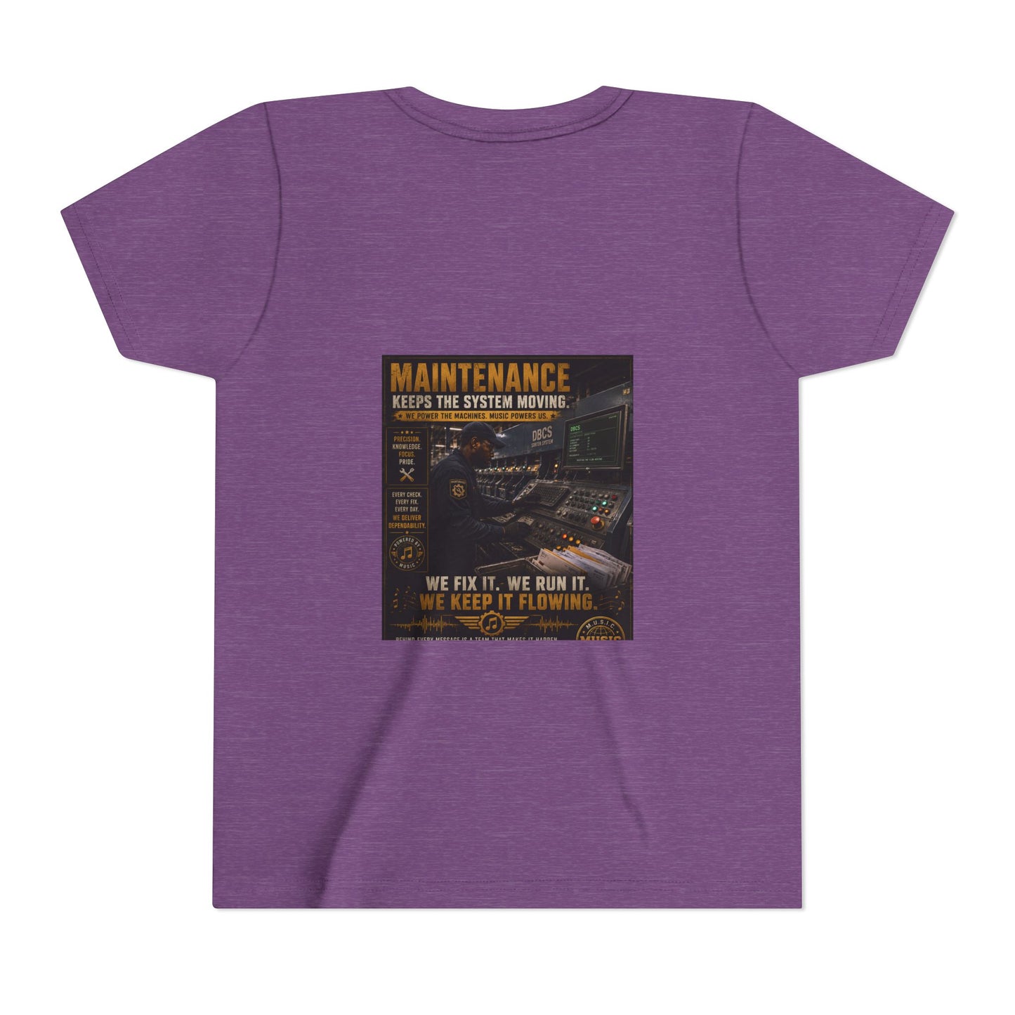 Postal Music — Maintenance Keeps the System Moving — Youth T-Shirt