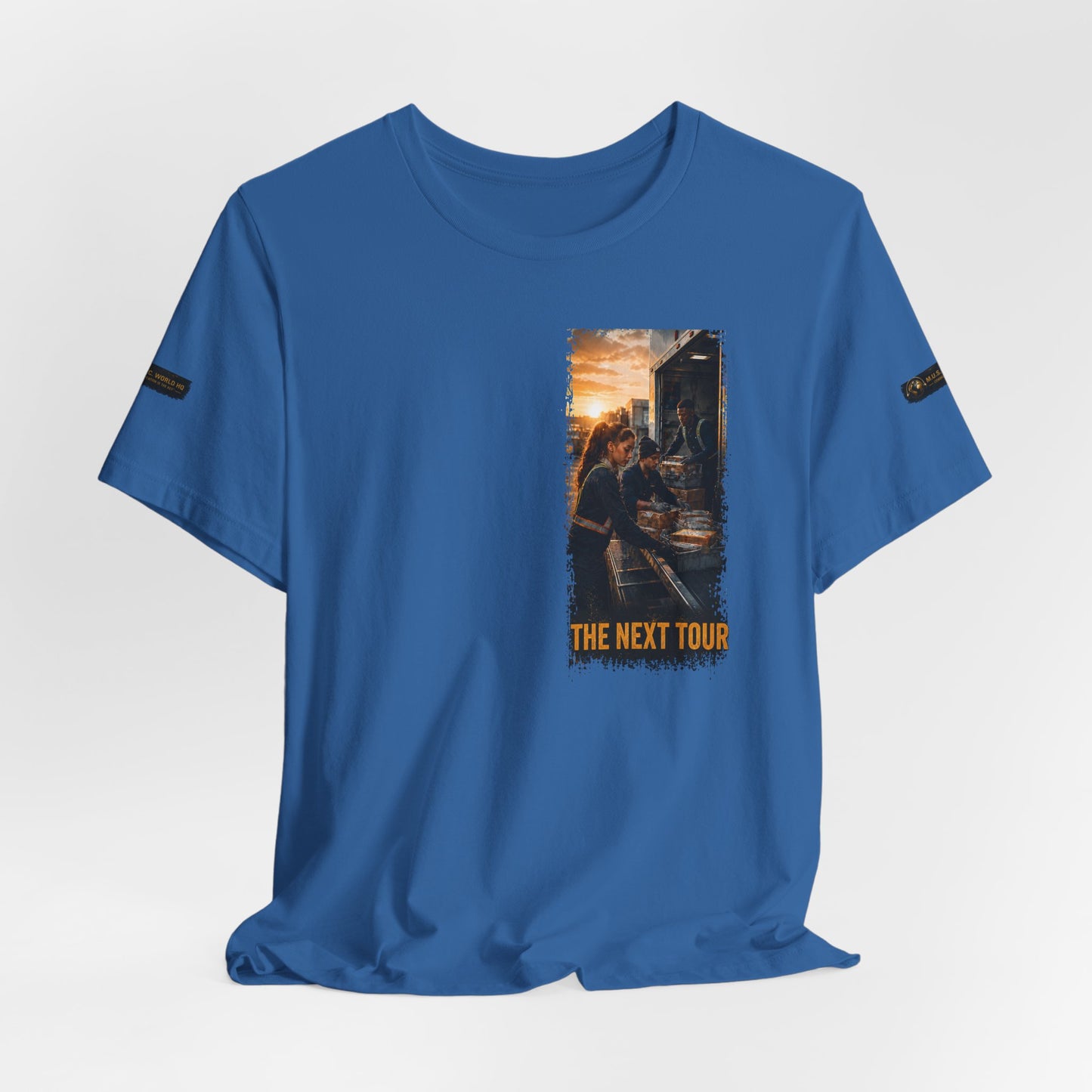Postal Music — The Next Tour Premium Unisex T-Shirt — Color Group 2 of 11