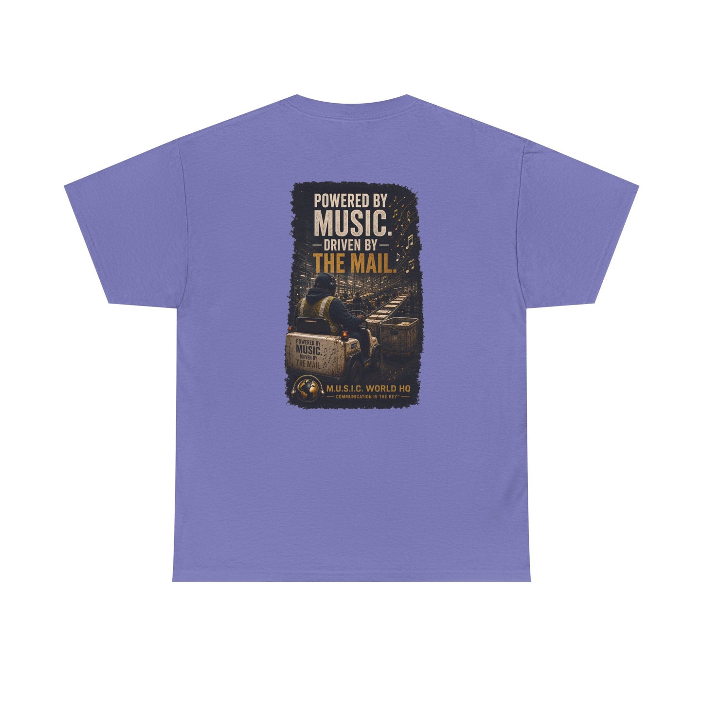 Postal Music - Powered by Music Premium T-Shirt - Colorways F