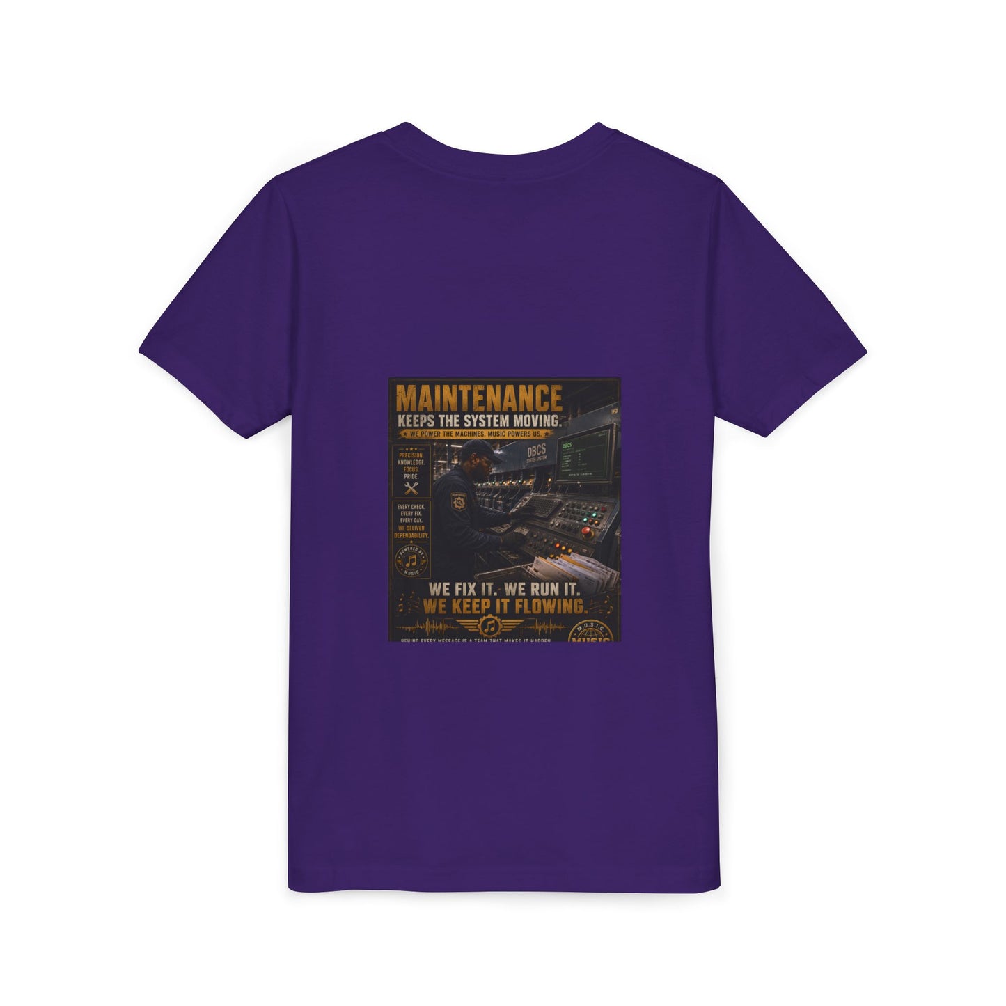 Postal Music — Maintenance Keeps the System Moving — Youth T-Shirt