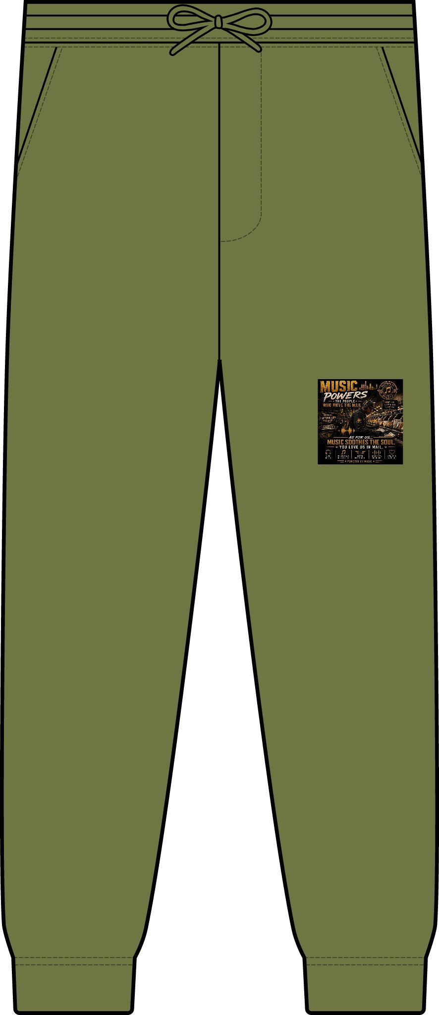Postal Music — Music Powers the People — Premium Two-Piece Jogger Set