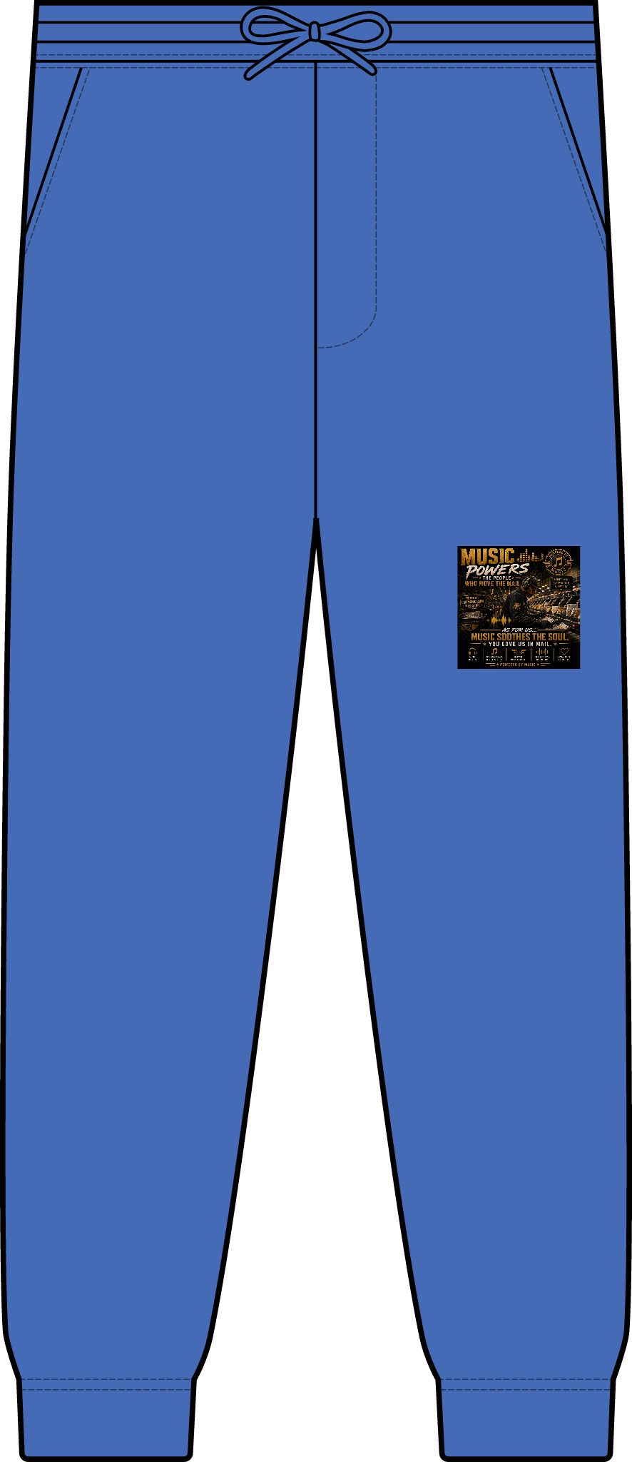 Postal Music — Music Powers the People — Premium Two-Piece Jogger Set