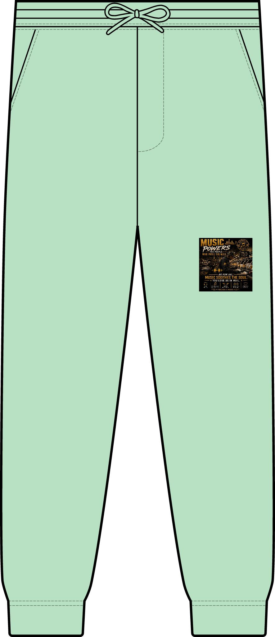 Postal Music — Music Powers the People — Premium Two-Piece Jogger Set