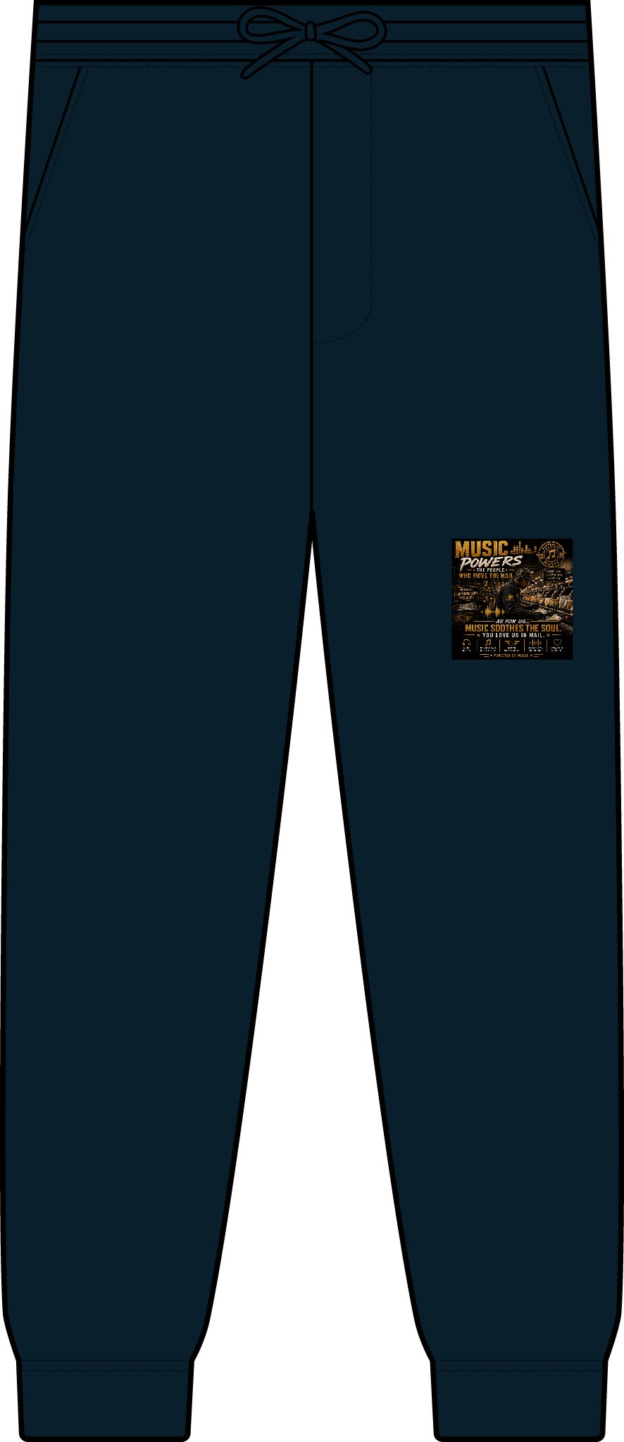 Postal Music — Music Powers the People — Premium Two-Piece Jogger Set