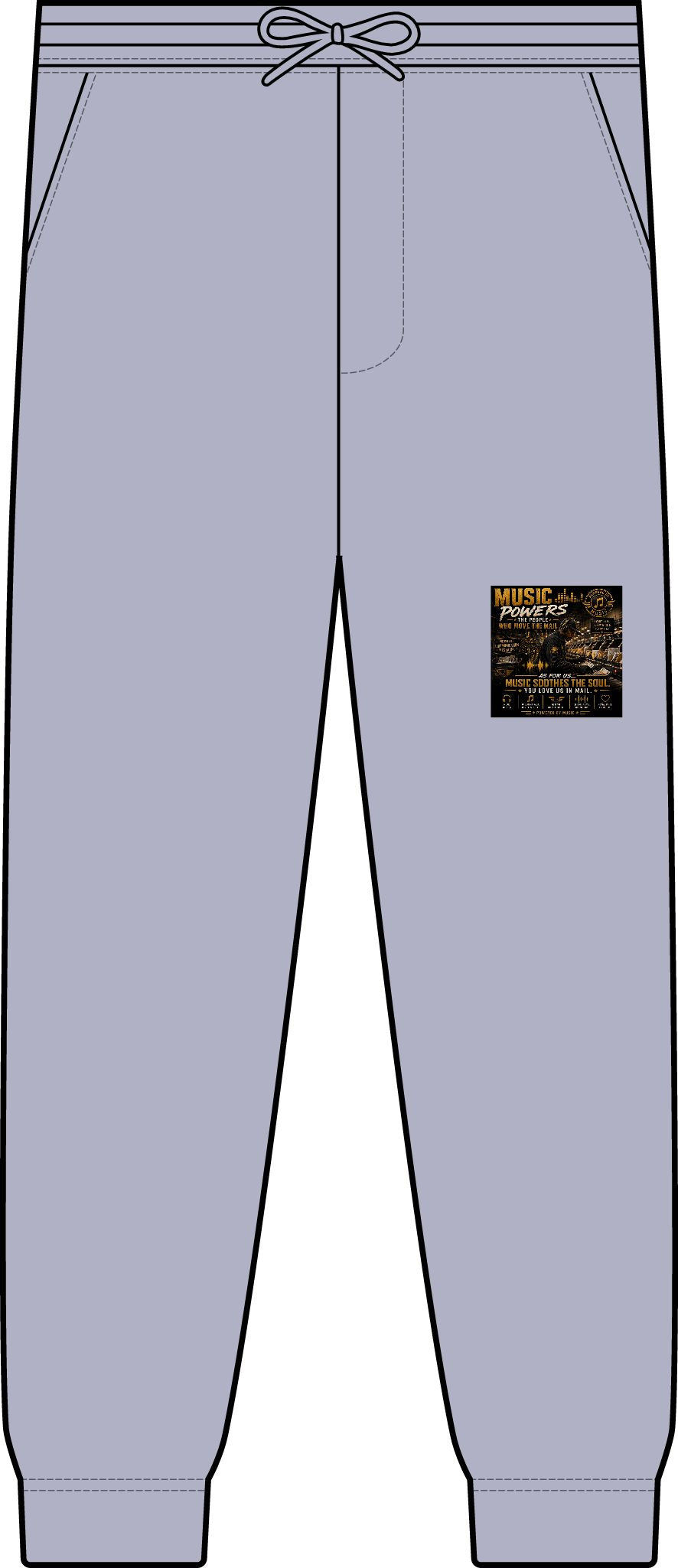 Postal Music — Music Powers the People — Premium Two-Piece Jogger Set