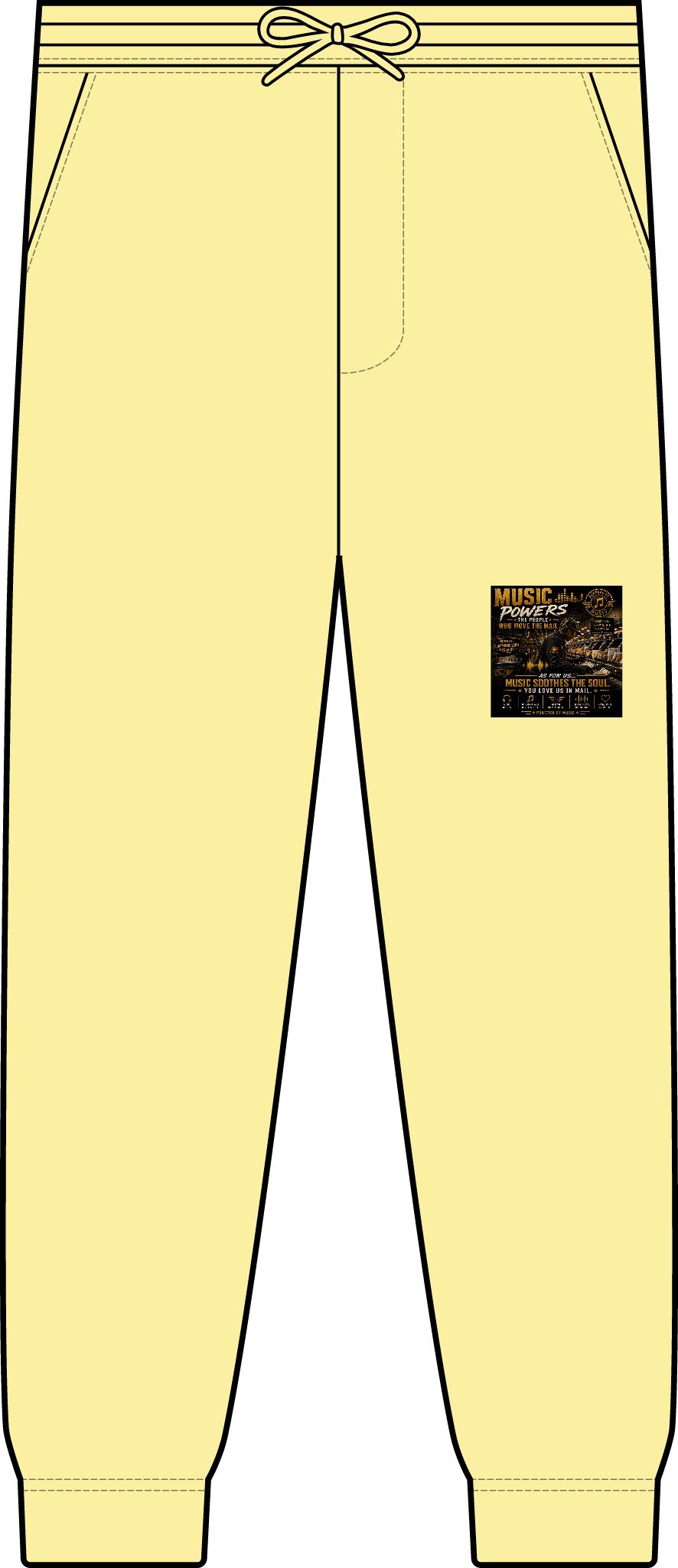Postal Music — Music Powers the People — Premium Two-Piece Jogger Set