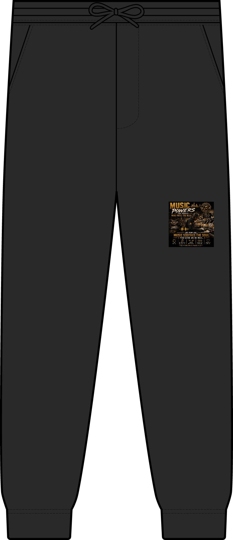 Postal Music — Music Powers the People — Premium Two-Piece Jogger Set