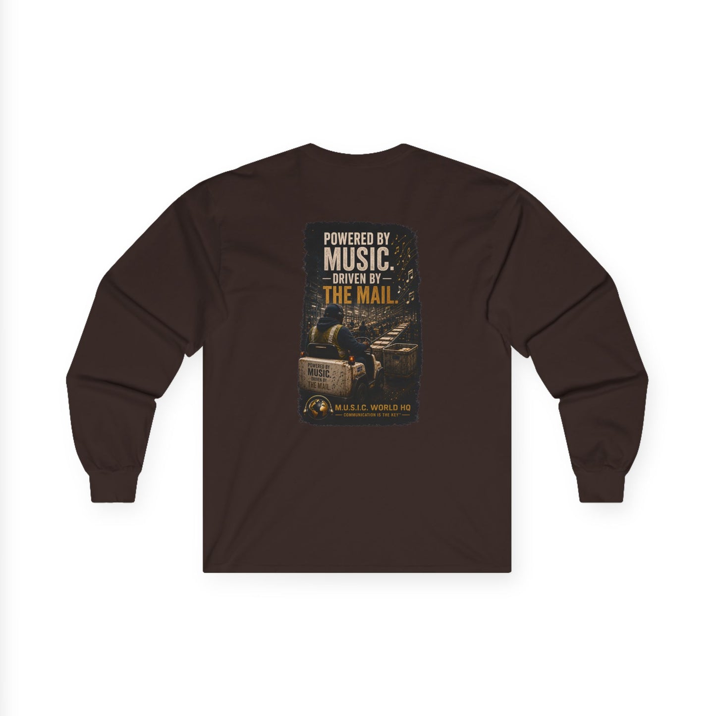 Postal Music - Powered by Music Long Sleeve Tee