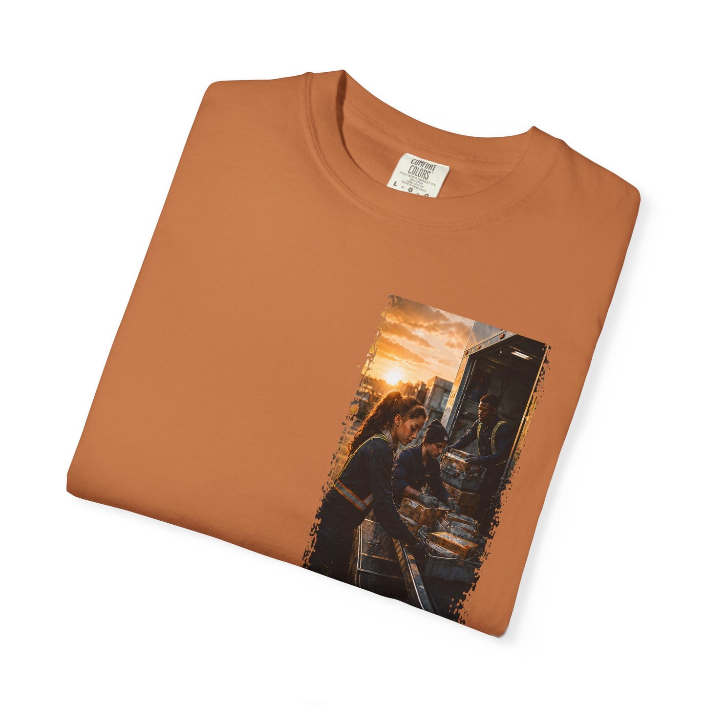 Postal Music — The Next Tour Garment-Dyed T-Shirt — Color Group 4 of 4