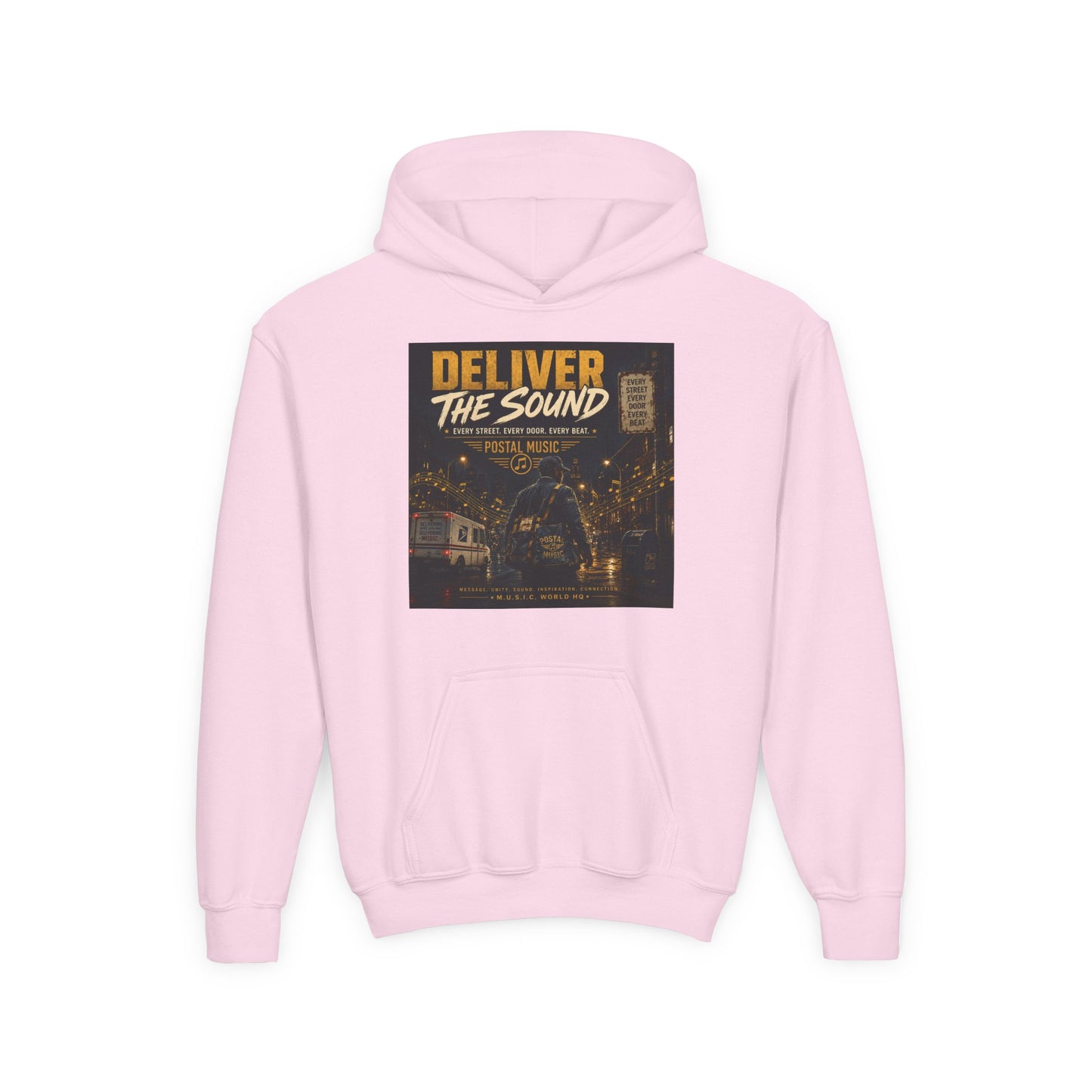 Postal Music — Deliver the Sound — Youth Hoodie