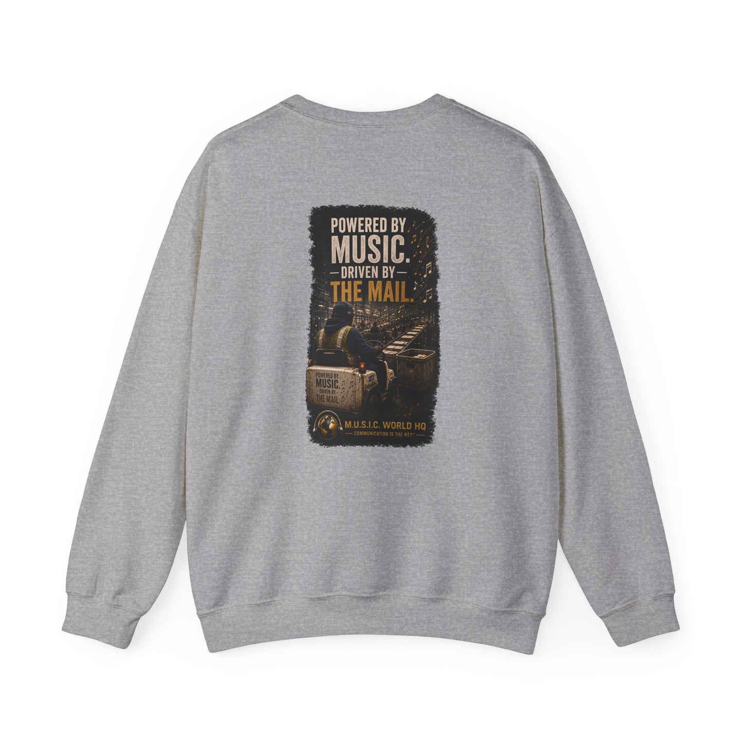 Postal Music - Powered by Music Crewneck Sweatshirt - Colorways C