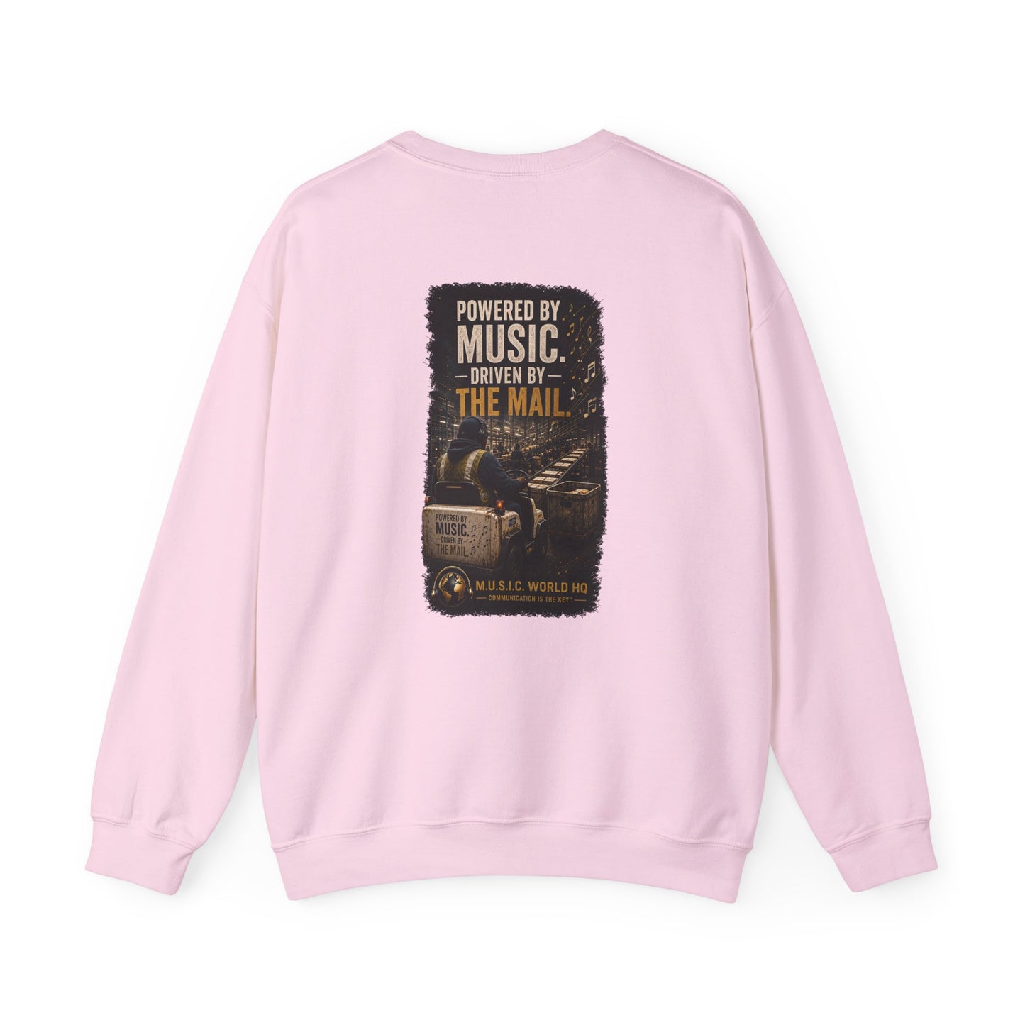 Postal Music - Powered by Music Crewneck Sweatshirt - Colorways B