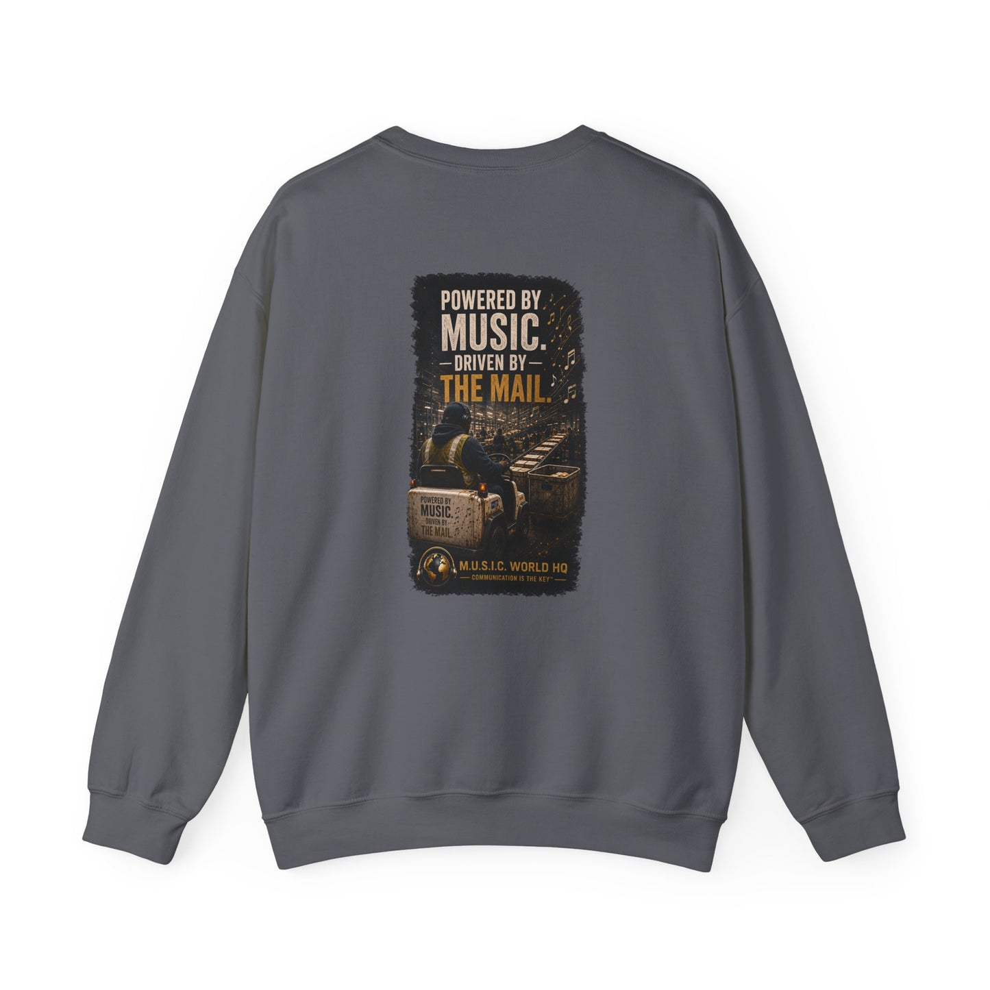 Postal Music - Powered by Music Crewneck Sweatshirt - Colorways A
